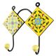 Yellow Floral Ceramic Tile Hook Online